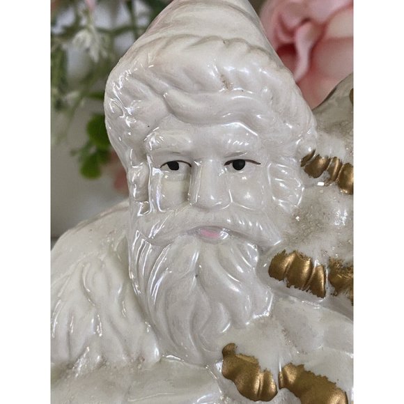 Cracker Barrel Santa Musical‎ Fine Pearlized Porcelain  Figurine O Tannenbaum - Picture 3 of 16